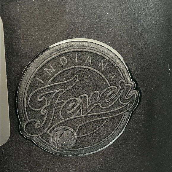 WNBA Black Varsity Jacket with Leather Sleeves Indiana Fever - Picture 4 of 8